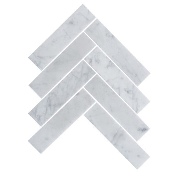 2x8 Inch Herringbone Mabrle Mosaic