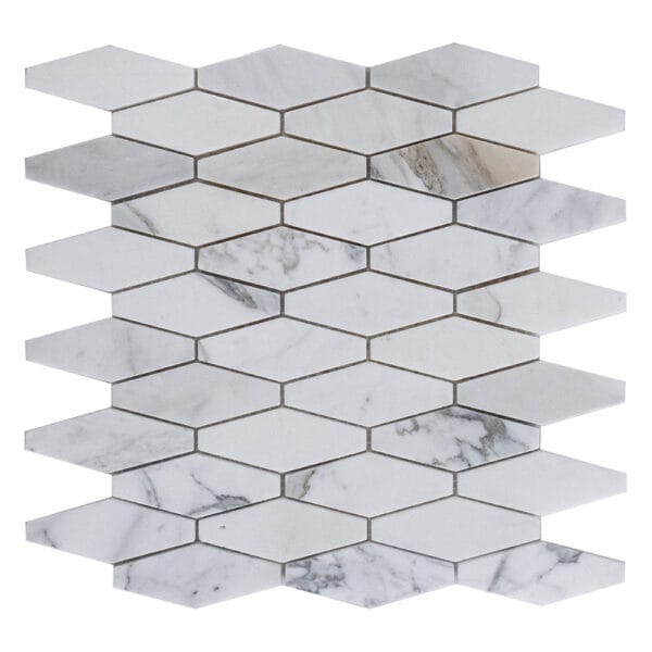 Calacutta Gold Long Hexagonal Marble Mosaic