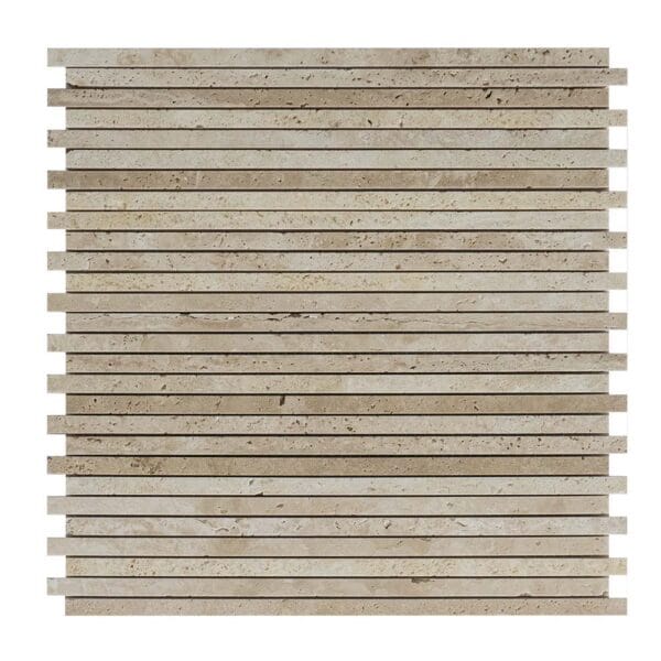 Travertine Long Strip Stone Mosaic Tile